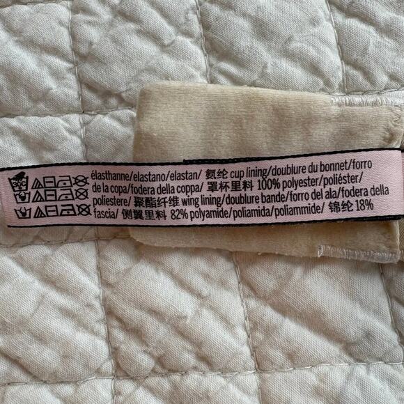VICTORIA'S SECRET Perfect Shape Push up Bra Cream Sz 32DD F70 Intimates Lingerie - Picture 8 of 10